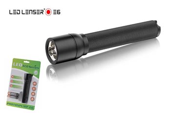 פנס יד לד לנסר E6 לומנס 50 כולל נרתיק - LED Lenser E6 50lm