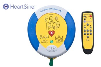 סימולטור דפיברילטור <br> חצי אוטומטי AED <br> HeartSine כולל שלט מדריך