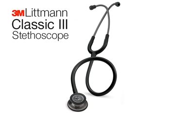 סטטוסקופ ליטמן קלאסיק 3 <br> Black And Smoke - 5811 <br> Littmann Classic III
