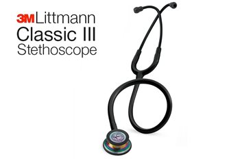 סטטוסקופ ליטמן קלאסיק 3 <br> Black Rainbow Finish - 5870 <br> Littmann Classic III