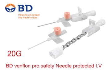 וונפלון בטיחותי BD 20G - BD Venflon pro safty needle protected I.V 20G