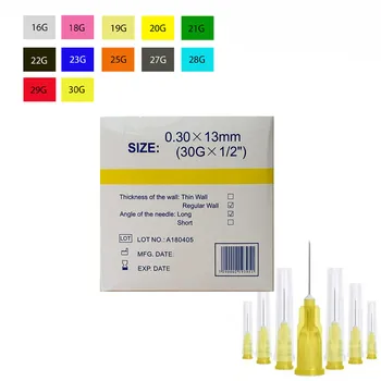 מחט סטרילית 30G לחיבור מזרק <br> 0.30X13mm (30GX1/2") KDL <br> 100 יח'